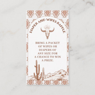 Carte De Visite Baby shower de rodéo Boho Tribal Infos de couches