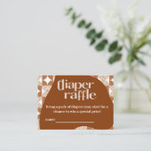 Carte De Visite baby shower de tirage de couche (Debout devant)