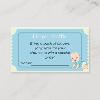 Carte De Visite Baby shower Déchets