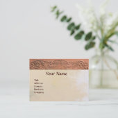 Carte De Visite Baby shower FILLE ANTIQUE ROSE MONOGRAMME FLORAL (Debout devant)