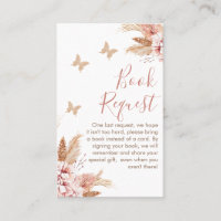 Baby shower Floral Baisers à papillon Demande B