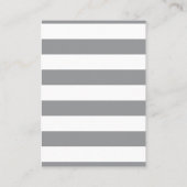 Carte De Visite Baby shower Gris Gris Refus de couche de fermeture (Dos)