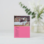 Carte De Visite BABY SHOWER STORE rose (Debout devant)