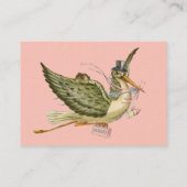 CARTE DE VISITE BABY SHOWER STORK (Dos)