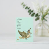 CARTE DE VISITE BABY SHOWER STORK (Debout devant)