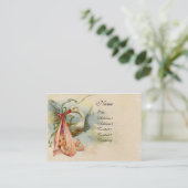 CARTE DE VISITE BABY SHOWER STORK 2 (Debout devant)