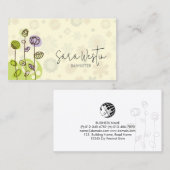 Carte De Visite Baby Sitter Garde d'enfants (Devant / Derrière)