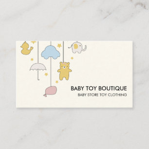 Carte De Visite Baby-sitter Garderie Nourriture Toy Boutique