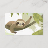 Carte De Visite Baby Sloth Babysitter Garderie (Dos)