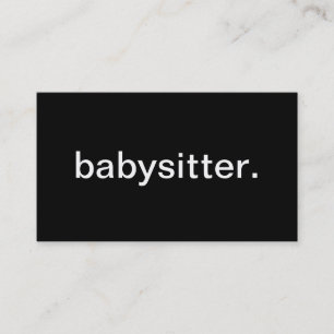 Carte De Visite Babysitter