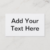 Carte De Visite Babysitter (Dos)