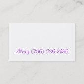 Carte De Visite babysitter (Dos)