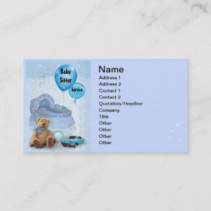 Carte De Visite Babysitter