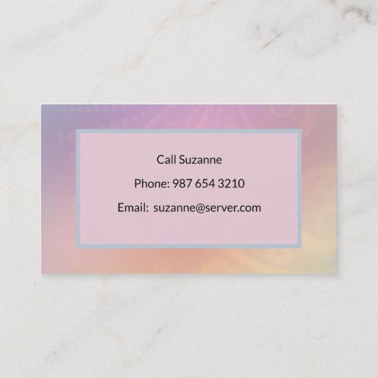 Carte De Visite Babysitter (Dos)