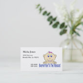 Carte De Visite Babysitter à la délivrance (Debout devant)
