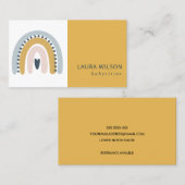 CARTE DE VISITE BABYSITTER BABYSITTER DE BLUSH OCHRE NAVY SCANDI H (Devant / Derrière)