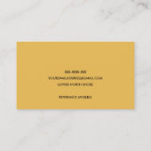 CARTE DE VISITE BABYSITTER BABYSITTER DE BLUSH OCHRE NAVY SCANDI H (Dos)