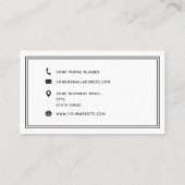 Carte De Visite Babysitter Babysitting Nanny Pieds Noir Blanc (Dos)