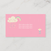 Carte De Visite Babysitter Cute Elephant Babysitting Service (Dos)