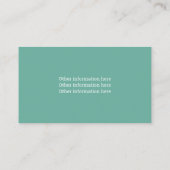 Carte De Visite Babysitter Cute Rabbit Service de garde d'enfants (Dos)