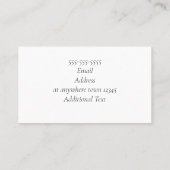 Carte De Visite Babysitter/garderie/garderie/nounou (Dos)