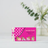 Carte De Visite Babysitter mignonne ou Childcare (Debout devant)