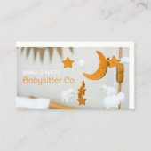 Carte De Visite Babysitter mobile Crib (Devant)