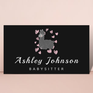 Carte De Visite Babysitter Nanny Enfants Soins mignonne Aquarelle 