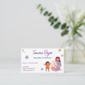 Carte De Visite Babysitter Professionnel | Garde d'enfants (Debout devant)