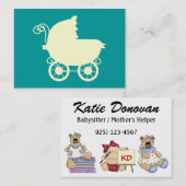 Carte De Visite Babysitter - SRF (Devant / Derrière)