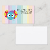 Carte De Visite Babysitter Tutor Child Care Cute Ladybug (Devant / Derrière)