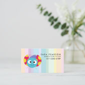 Carte De Visite Babysitter Tutor Child Care Cute Ladybug (Debout devant)