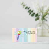 Carte De Visite Babysitter Tutor Garde d'enfants mignonne libellul (Debout devant)