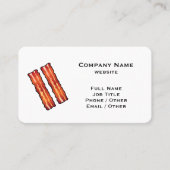Carte de visite Bacon blanc (Devant)