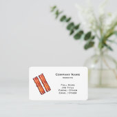 Carte de visite Bacon blanc (Debout devant)