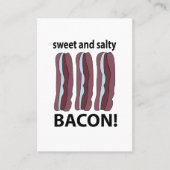 Carte De Visite Bacon sucré et salé (Devant)