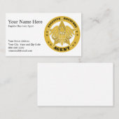 CARTE DE VISITE BADGE DE L'AGENT DE RESTAURATION F (Devant / Derrière)