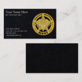 CARTE DE VISITE BADGE DE L'AGENT DE RESTAURATION F (Devant / Derrière)