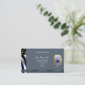 Carte De Visite Badge Thin Blue Line Brother's Keeper (Debout devant)