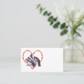 CARTE DE VISITE BADGER HEART (Debout devant)