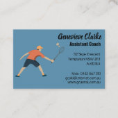 Carte De Visite Badminton (Devant)
