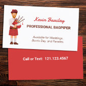 Carte De Visite Bagpiper