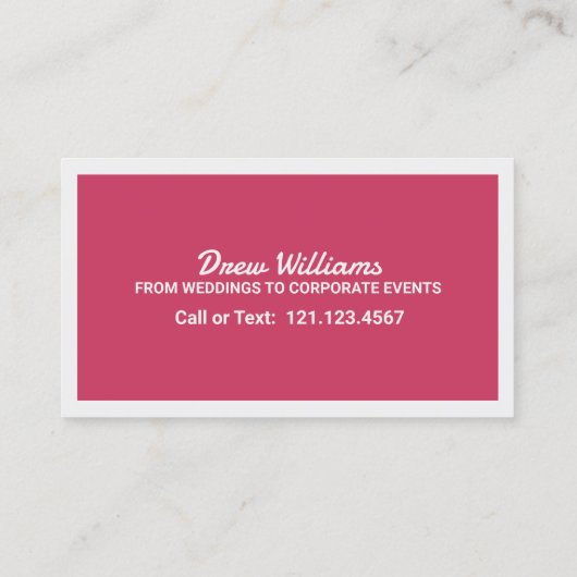 Carte De Visite Bagpiper (Dos)