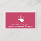 Carte De Visite Bagpiper (Devant)