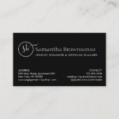Carte De Visite Bague de bijoux Wedding planner de superposition p (Devant)