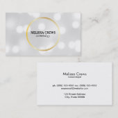 Carte De Visite Bague double or (livre) (Devant / Derrière)