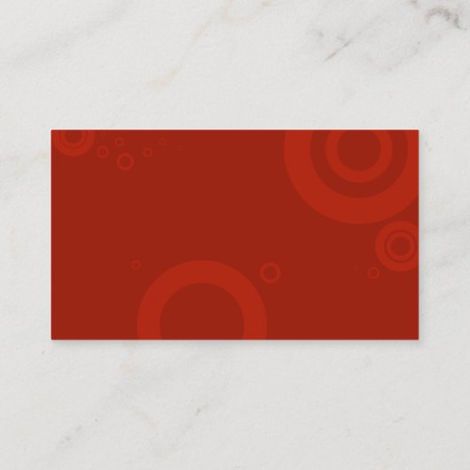 Carte De Visite bagues de batteur et de guitare (Dos)