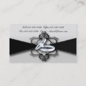 Carte De Visite bagues de fiançailles organisation de mariage (Dos)