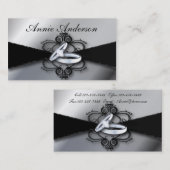 Carte De Visite bagues de fiançailles organisation de mariage (Devant / Derrière)