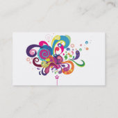 Carte De Visite Baguette magique magique de couleur (Dos)